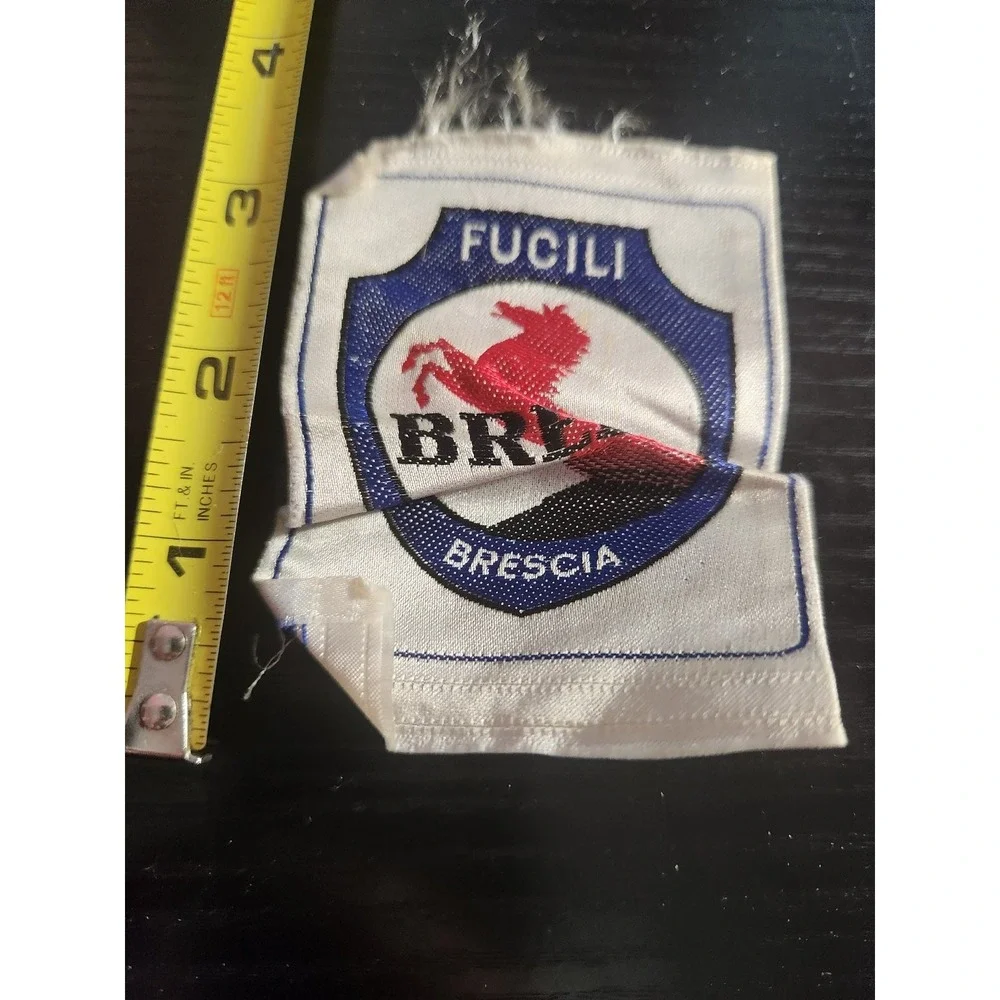 Breda Fucili Brescia Woven Patch Sew-On Horse Pegasus Logo